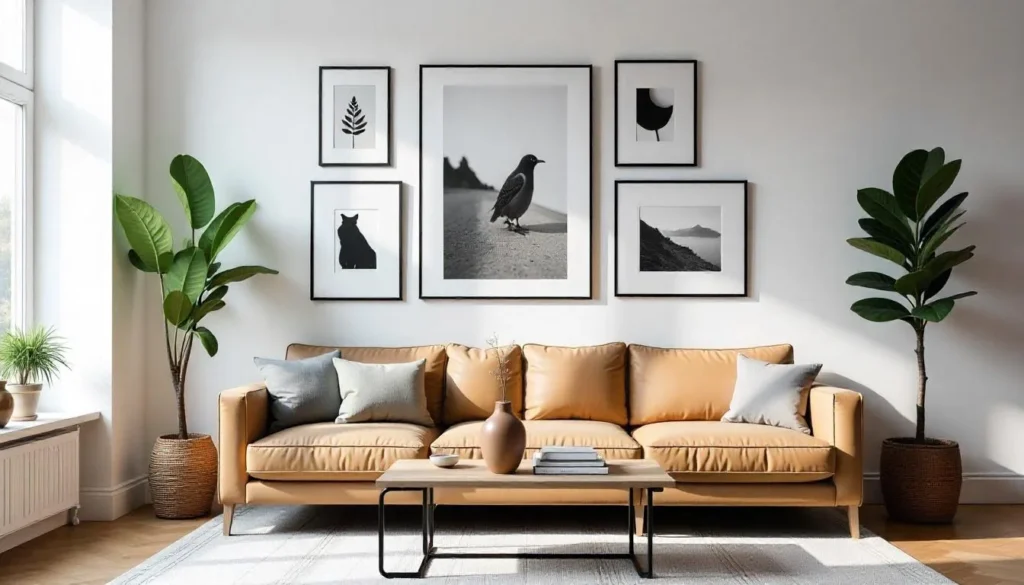 Galerie de cadres asymétrique, decozen.com
