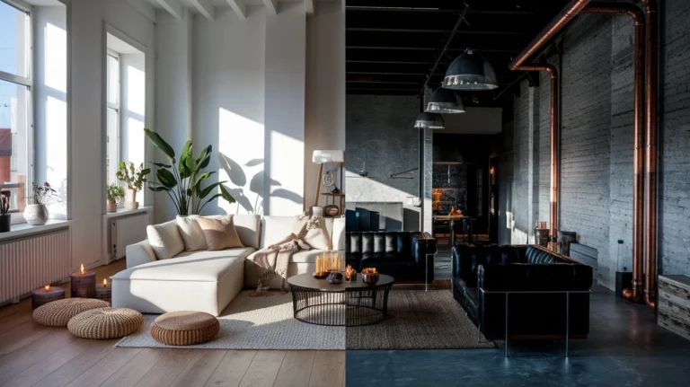 Déco scandinave vs industrielle : guide complet pour choisir son style
