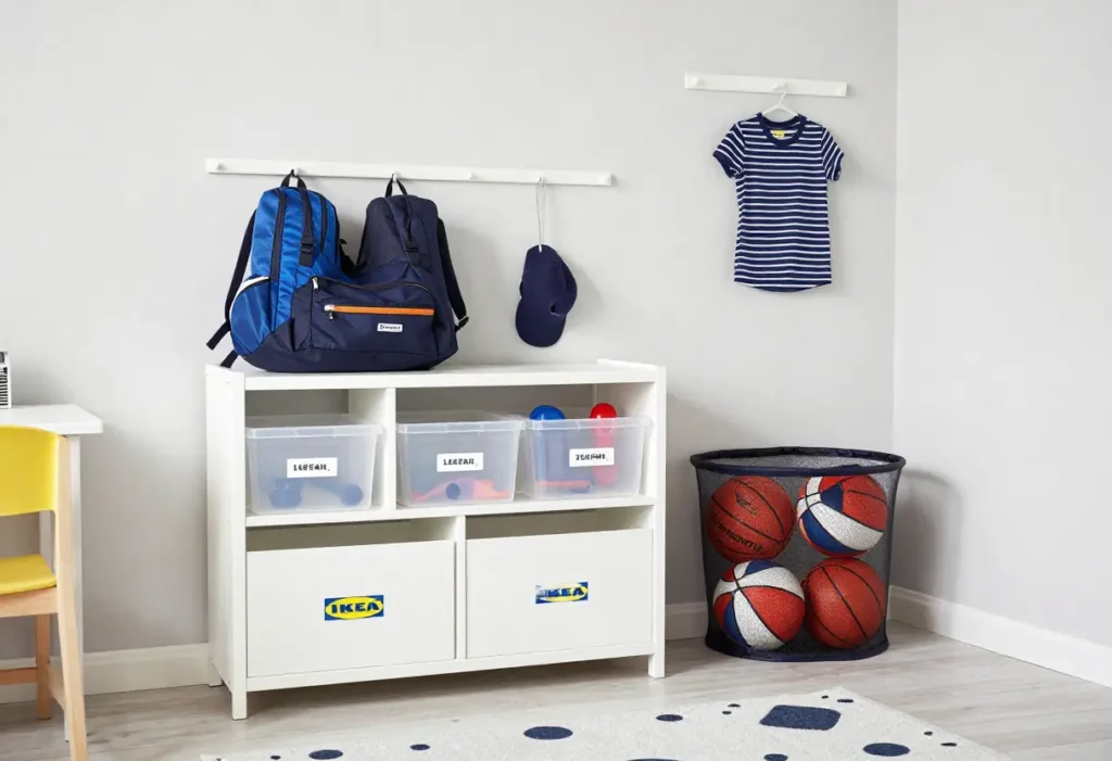 Idées déco chambre enfant sportive moderne : mobilier malin, accessoires sportifs et rangements pratiques